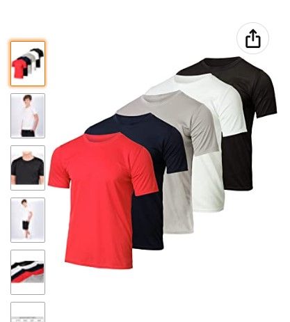 Photo 1 of 5 Pack: Youth Mesh Short-Sleeve T-Shirt Boys & Girls, Boys Small