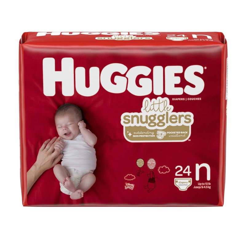 Photo 1 of Kimberly Clark 22383100 Fun Graphics Print Huggies Little Snugglers Heavy Absorbency Diaper - Pack of 288