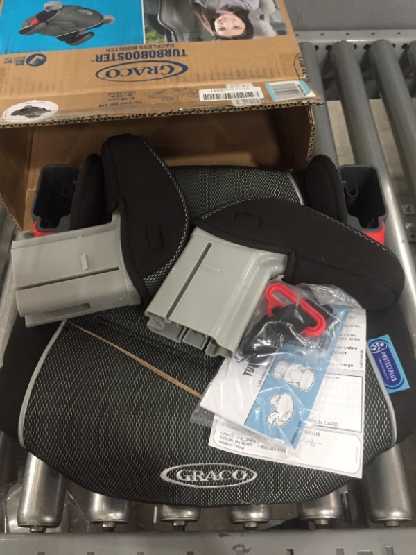 Photo 2 of Graco TurboBooster Backless Booster Car Seat, Galaxy Gray, For Big Kids 4-10 Years Old