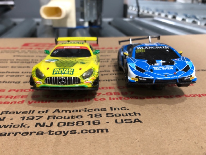 Photo 2 of Carrera GO!!! 62522 Victory Lane Electric Powered Slot Car Racing Kids Toy Race Track Set Includes 2 Hand Controllers and 2 Cars in 1:43 Scale
