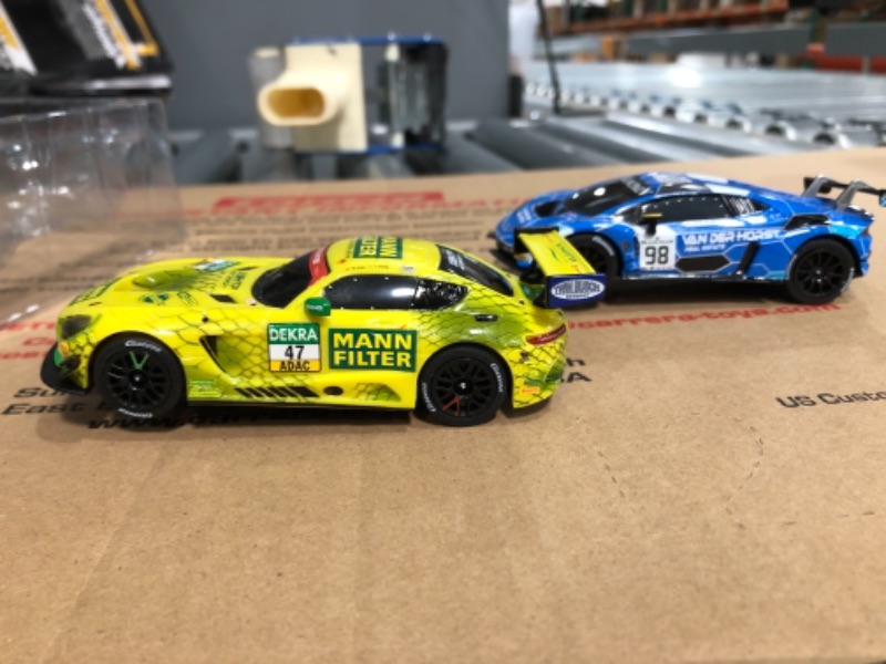 Photo 5 of Carrera GO!!! 62522 Victory Lane Electric Powered Slot Car Racing Kids Toy Race Track Set Includes 2 Hand Controllers and 2 Cars in 1:43 Scale
