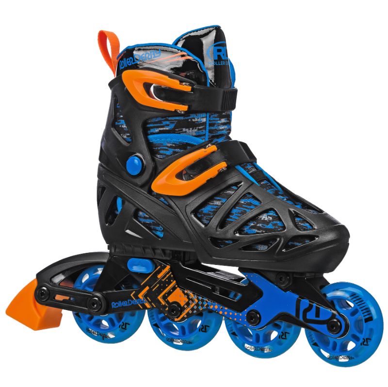 Photo 1 of Roller Derby Boys' Tracer Adjustable Inline Skates, Black
SIZE BOYS 12-1