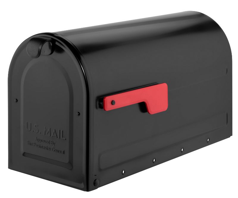 Photo 1 of 7900B-10 MB2 Post Mount Mailbox - Black - Large
