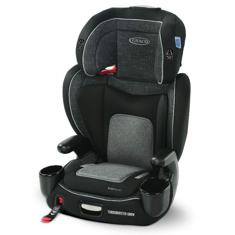 Photo 1 of Graco TurboBooster Grow High Back Booster Car Seat, West Point Gray
