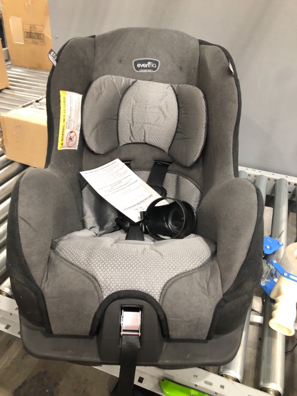 Photo 2 of Evenflo Tribute LX Harness Convertible Car Seat, Solid Print Gray
