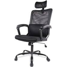 Photo 1 of Ergonomic Black Mesh Home Office Chair with Lumbar Support/Adjustable Headrest/Armrest and Wheels/Mesh High Back
