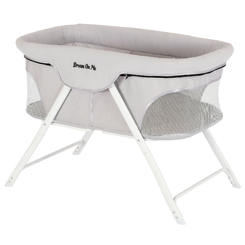 Photo 1 of Dream on Me Traveler Portable Bassinet - Cloud Gray
