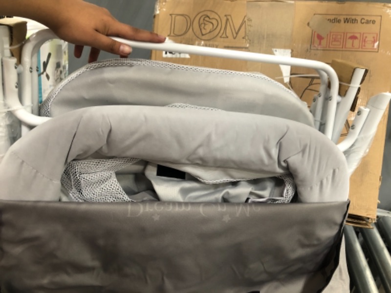 Photo 3 of Dream on Me Traveler Portable Bassinet - Cloud Gray
