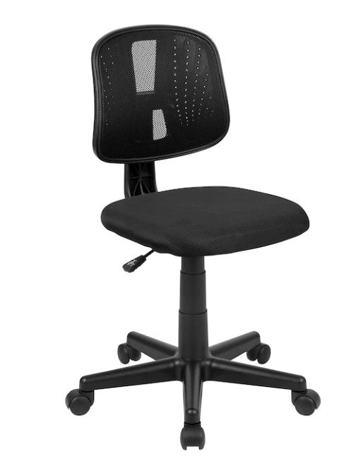 Photo 1 of Flash Furniture  Flash Fundamentals Black Contemporary Adjustable Height Mesh Task Chair
