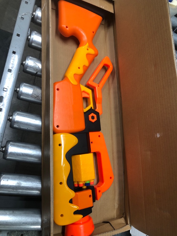 Photo 2 of NERF NERF Roblox Adopt Me!: Bees! Lever Action Dart Blaster, Rotating 8-Dart Drum, 8 Elite Darts
