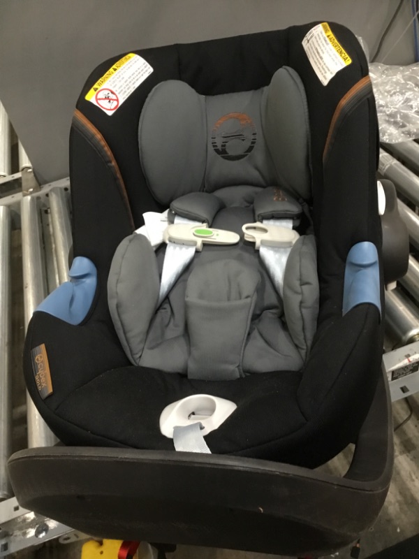 Photo 4 of CYBEX Aton M Infant Car Seat with SensorSafe, Real-Time Mobile App Safety Alerts, Removable Newborn Insert, Includes SafeLock™ Car Seat Base with Latch System, Pepper Black