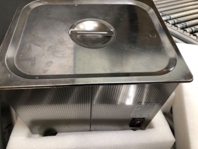 Photo 4 of CREWORKS Ultrasonic Cleaner with Heater and Timer, 8 gal Ultrasonic Cleaning Machine, 600W Stainless Steel Sonic Cavitation Machine with Digital Control