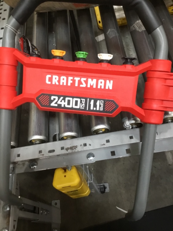 Photo 4 of CRAFTSMAN  2400 PSI 1.1-Gallon-GPM Cold Water Electric Pressure Washer
