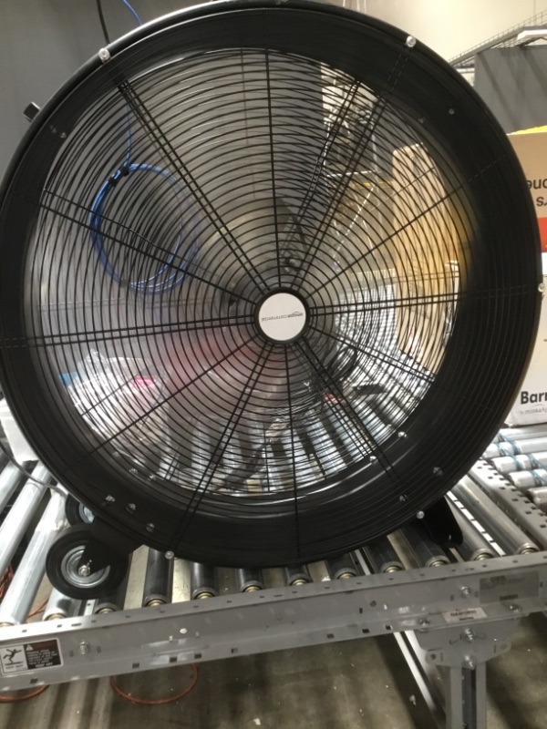 Photo 1 of Amazon Commercial, Black 2-Speed 30-Inch Drum Fan