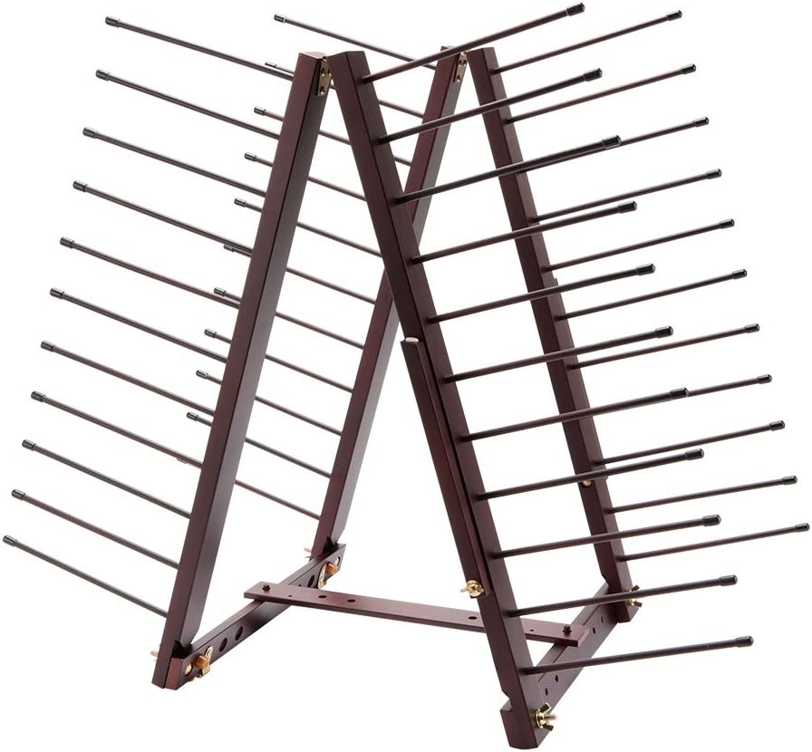 Photo 1 of 
Creative Mark Art Drying Rack for Artist Painting Panels, Paper & Prints, Ladder Style Artwork Organizer, Mahogany Finish