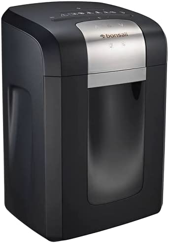 Photo 1 of ***damaged***
Bonsaii 120-Minute Heavy-Duty 14-Sheet Cross-Cut Paper Shredder, CD and Credit Card Shredder Machine with Jam Proof System, 6-Gallon Pullout Wastebasket and Transparent Window, Black (3S23)
