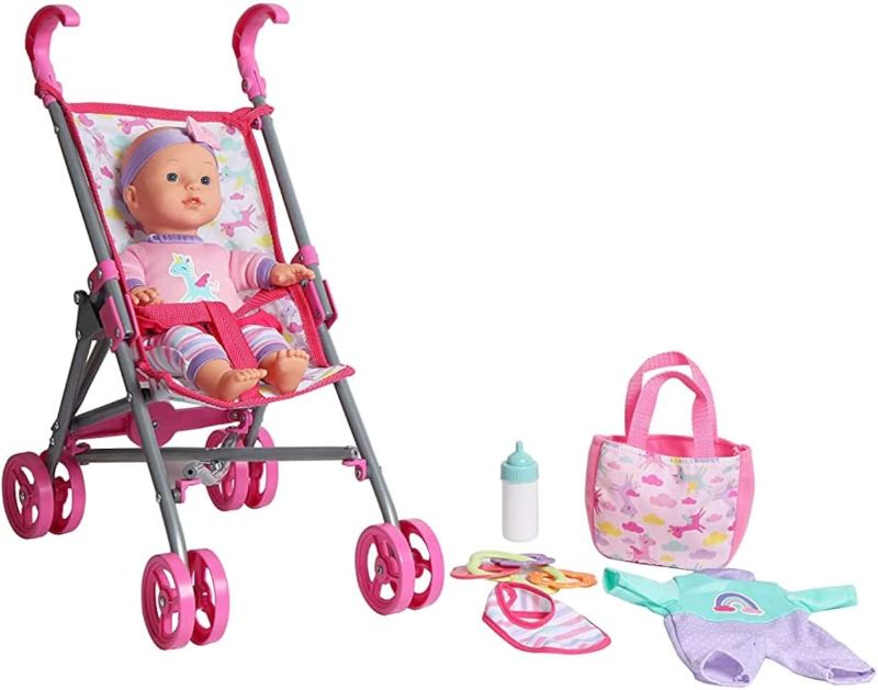 Photo 1 of 
12" Baby Doll Care Gift Set with Stroller
