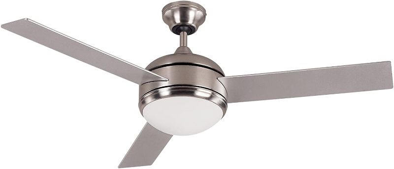 Photo 1 of 
***PARTS ONLY***
Canarm LTD Calibre BPT 48 Frosted Glass 1 Bulb Light Kit, 48-Inch Ceiling Fan with 3 Blades, Grey/White