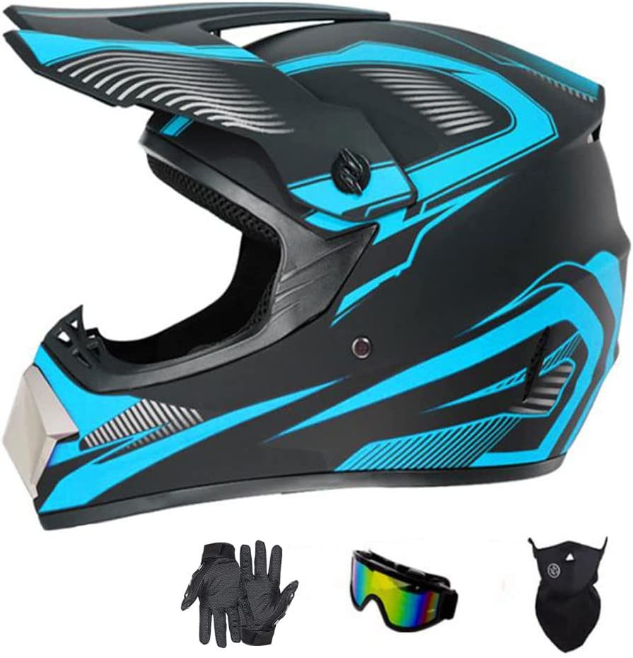 Photo 1 of 
SanQing Motocross Helmet Fashion Youth Adult Dirt Bike Helmet Unisex-Adult Dirt Bike Off-Road Mountain Bike Motorcycle Helmet DOT Approved