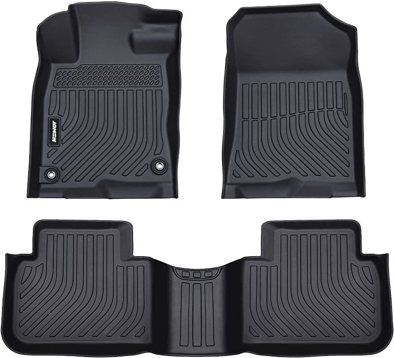 Photo 1 of 
JDMON All Weather Floor Mats Compatible with 2022 Honda Civic Sedan Hatchback, 2 Row Front & Rear Custom Fit TPE Floor Liner Black