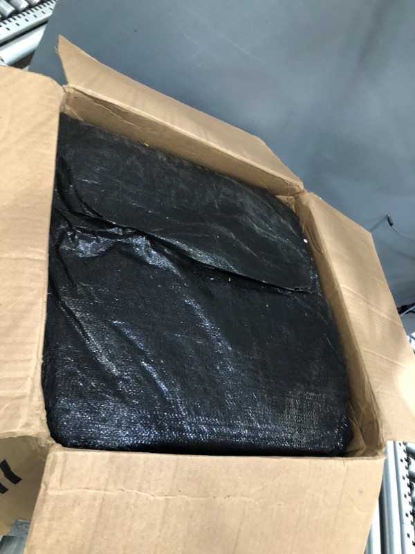 Photo 5 of 14 mil Extra Heavy Duty Black Tarp UVP Canopy Tarp Black 5 ft x 7 ft