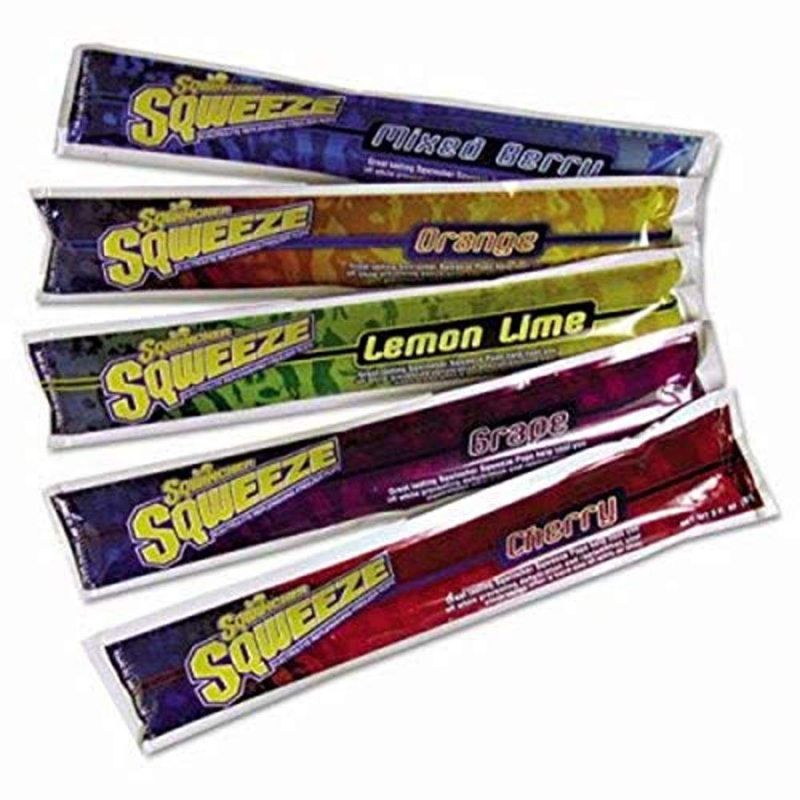 Photo 1 of **SET OF 2** Sqwincher Sqweeze-266798 : Electrolyte Replenishing Freezer Pops, Assorted, Pack of 10
