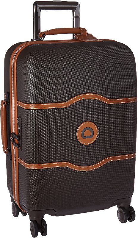 Photo 1 of **MISSING KEY** DELSEY Paris Chatelet Hardside Luggage with Spinner Wheels, Chocolate Brown, Carry-on 21 Inch, with Brake
