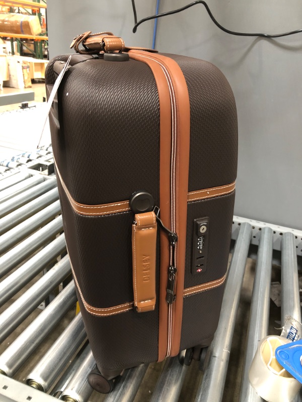 Photo 3 of **MISSING KEY** DELSEY Paris Chatelet Hardside Luggage with Spinner Wheels, Chocolate Brown, Carry-on 21 Inch, with Brake
