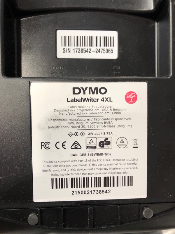 Photo 3 of ***PARTS ONLY*** DYMO 1755120 LabelWriter 4XL Thermal Label Printer
