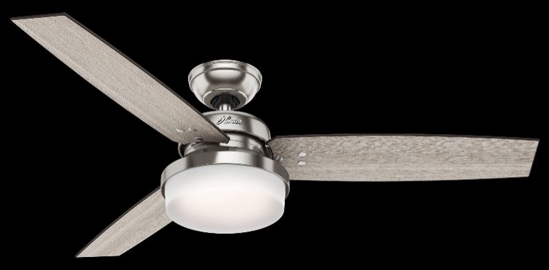 Photo 1 of Hunter 52" Sentinel Ceiling Fan with LED Light Kit and Handheld Remote
