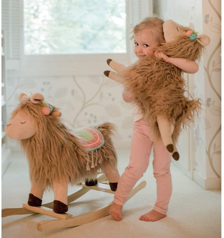 Photo 1 of Soft Landing | Darling Duos | 2-Piece Plush & Joyride Character Rocker Bundle ­– Llama
