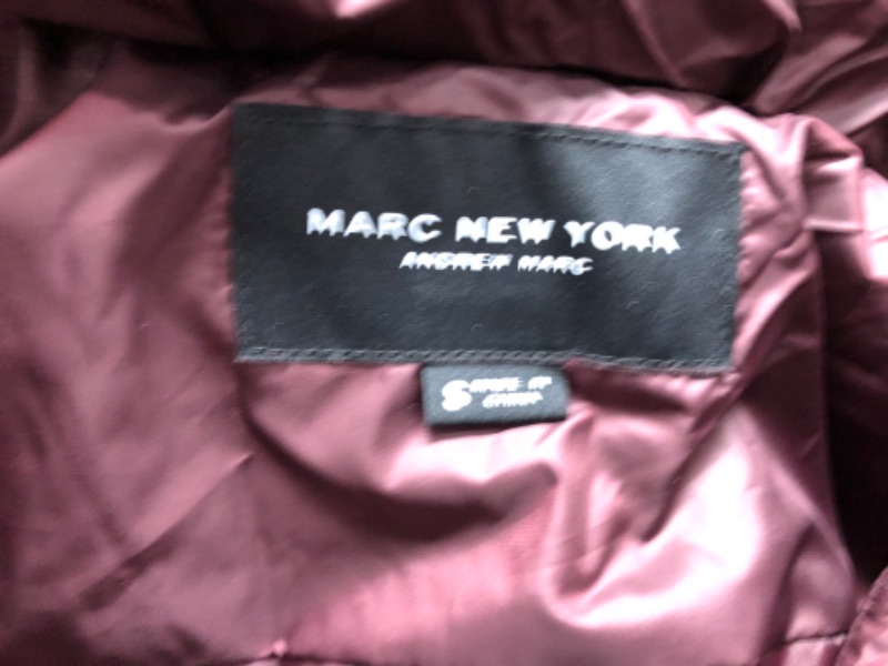 Photo 4 of (women's size small)
Marc New York by Andrew Marc womens Chevron Quilted Down Jacket with Removable Faux Fur Hood
