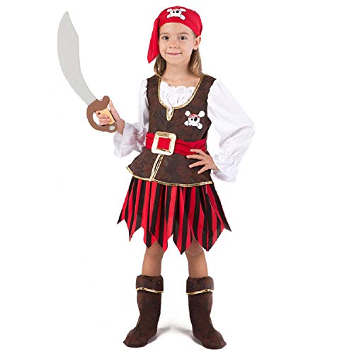 Photo 1 of KIDS SIZE MEDIUM
Spooktacular Creations Deluxe Pirate Girl Costume Set (M(8-10)) (Medium) Red
