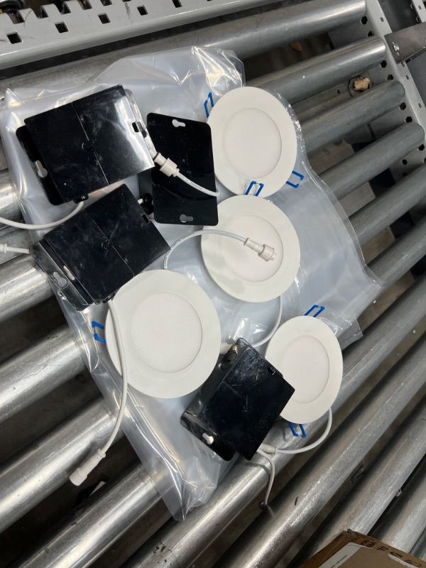 Photo 1 of Sunco Lighting 4 Inch Ultra Thin LED Recessed Ceiling Lights Slim, 2700K Soft White, Dimmable 10W=60W, 650 LM, Smooth Trim Damp Rated, Canless Wafer Thin with Junction Box - ETL & Energy Star 4 Pack
