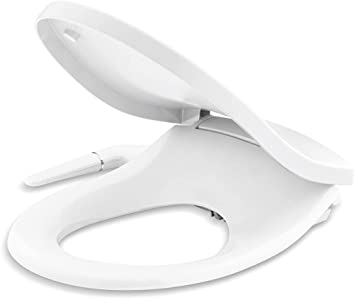 Photo 1 of Kohler K-76923-0 Puretide Round Manual Bidet Toilet Seat, White With Quiet-Close Lid And Seat, Adjustable Spray Pressure And Position, Self-Cleaning Wand, No Batteries Or Electrical Outlet Needed
