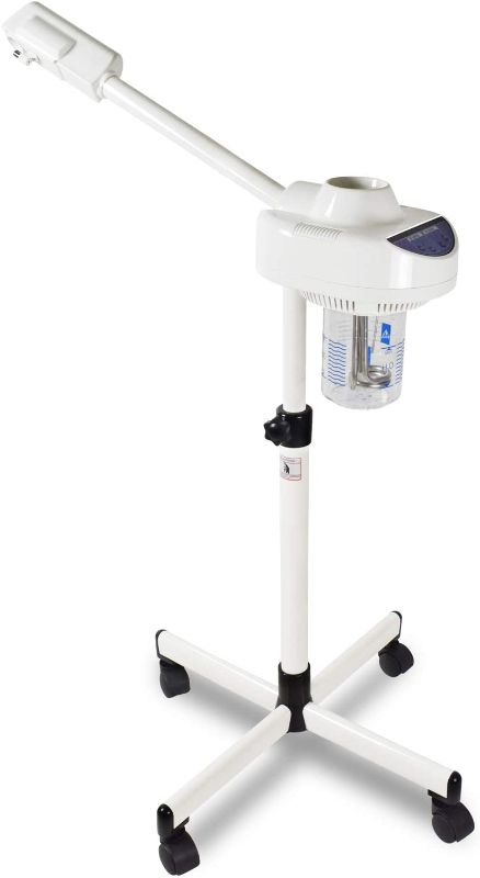 Photo 1 of Professional Spa Ozone Facial Steamer- Kingsteam Facial Steamer- Stand Facial Steamer- Facial Steamer On Wheels, for Home and Salon Use (White)
