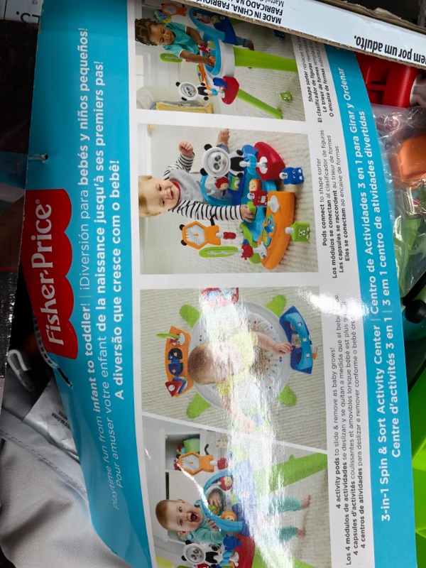 Photo 2 of Fisher-Price 3-in-1 Spin and Sort Activity Center
