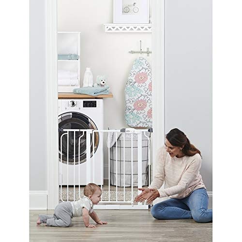 Photo 1 of Regalo Easy Step Walk Thru Gate, White, 46.5 x 6.5 x 78CM