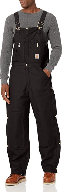 Photo 1 of Carhartt Men's Quilt Lined Zip To Waist Bib Overalls R38 (34L x 32L)
