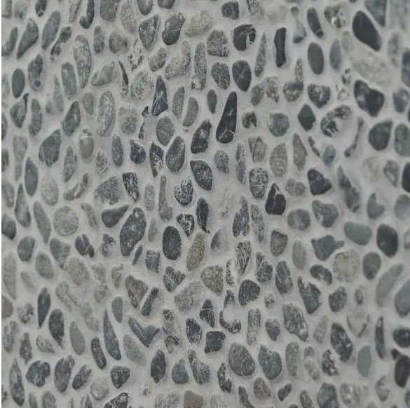 Photo 1 of 11 sheet/ 1 case- 
Ivy Hill Tile Countryside Micropebbles 11.81 in. x 11.81 in. Black Lava Floor and Wall Mosaic (0.97 sq. ft. / sheet)