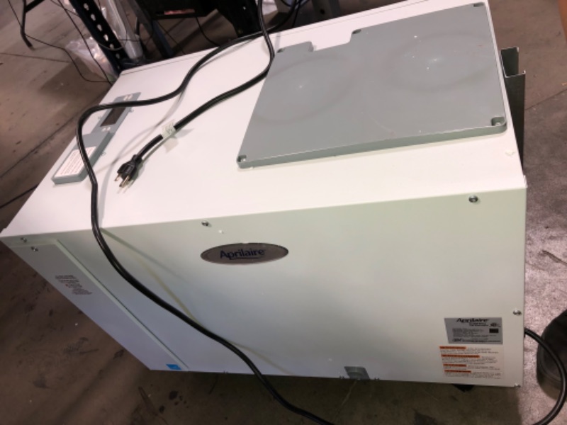 Photo 11 of Aprilaire E130C Pro 130 Pint Dehumidifier with Casters for Crawl Spaces, Basements, Whole Homes, Commercial up to 7,200 sq. ft.
