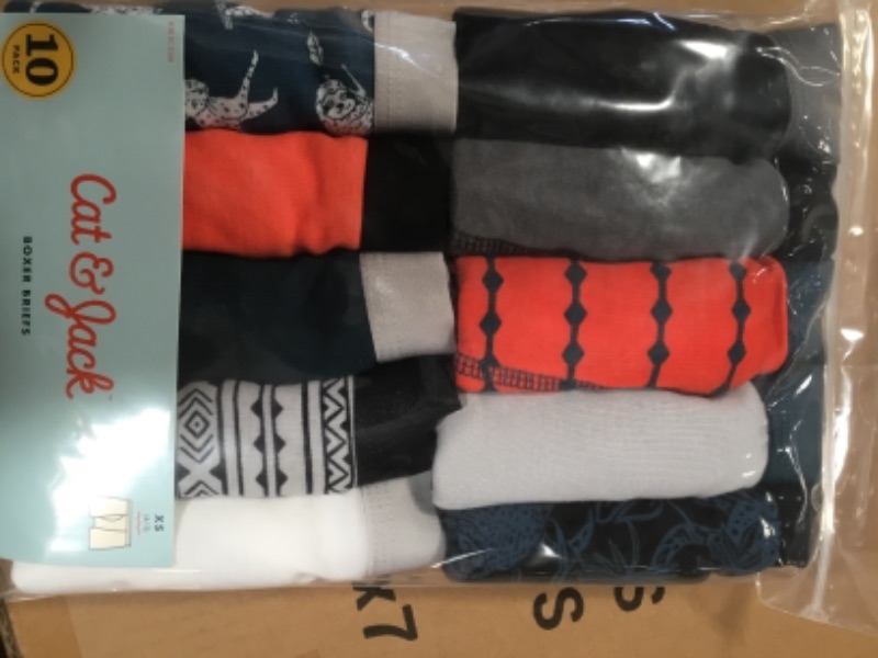 Photo 3 of ***WHOLE CASE OF 12***
Boys' 10pk Boxer Briefs - Cat & Jack™ SIZE XS 4/5

