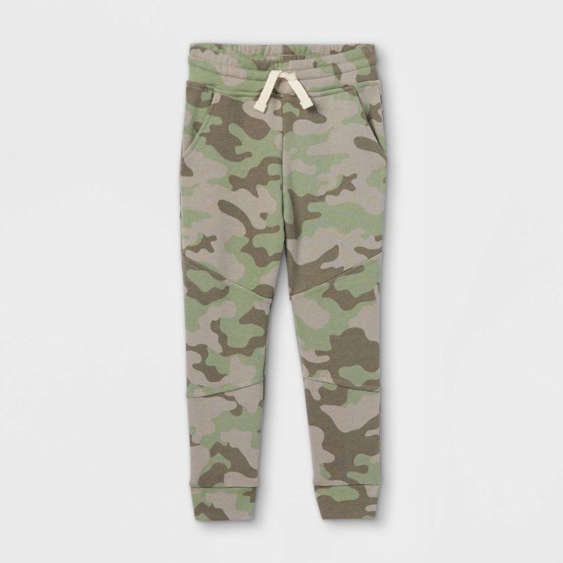 Photo 1 of *** WHOLE CASE OF 12*** 
Toddler Boys' Fleece Camo Moto Jogger Pants - Art Class™ Green
SIZE 5T