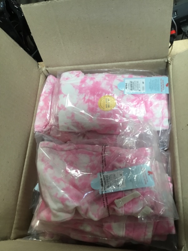 Photo 3 of *** WHOLE CASE OF 12*** 
Toddler Jogger Pants - Cat & Jack™ Bright Pink Tie Dye SIZE 2T 
