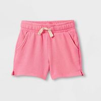 Photo 1 of *** WHOLE CASE OF 12*** 
Toddler Shorter-Length Knit Shorts - Cat & Jack™ Bright Pink SIZE 2T


