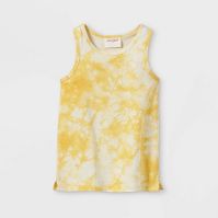 Photo 1 of *** WHOLE CASE OF 12*** 
Toddler Tank Top - Cat & Jack™ Mustard Tie Dye SIZE 3T

