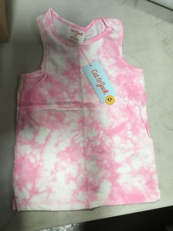 Photo 2 of Toddler Tank Top - Cat & Jack™ Bright Pink Tie Dye SIZE 4T