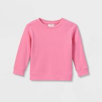 Photo 1 of *** WHOLE CASE OF 12*** 
Toddler Crewneck Pullover Sweatshirt - Cat & Jack™ Bright Pink SIZE 2T