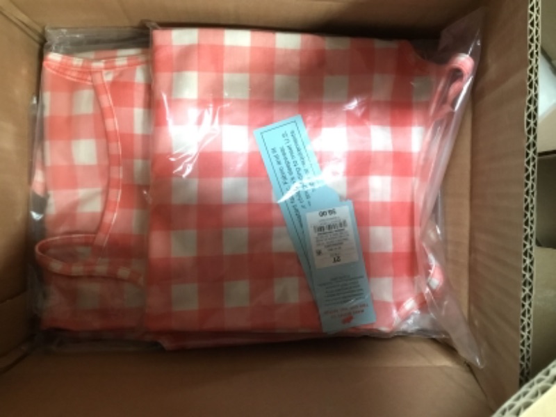 Photo 2 of *** WHOLE CASE OF 12*** 
Toddler Girls' Ruffle Striped NightGown - Cat & Jack™ Orange Size
2T

