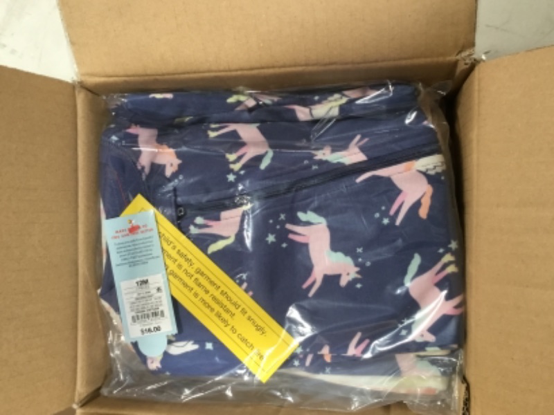 Photo 3 of *** WHOLE CASE OF 12*** 
Baby Girls' 2pk Unicorn Snug Fit Pajama Romper - Cat & Jack™  Size
12M


